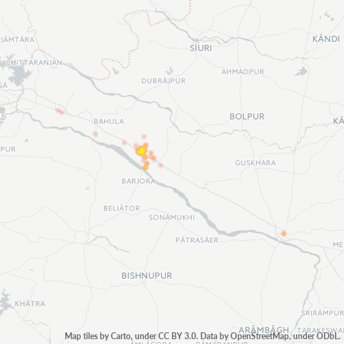 713216 व्यावसायिक घनत्व हीटमैप