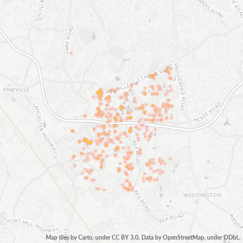28275 Business Density Heatmap