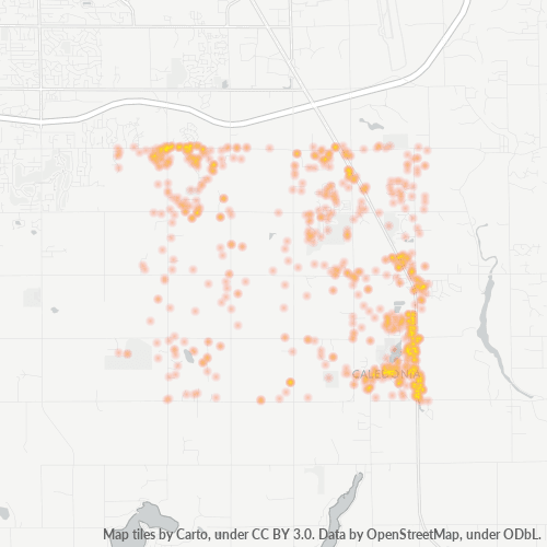 49316 Business Density Heatmap