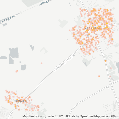 Heatmap für plz 85609