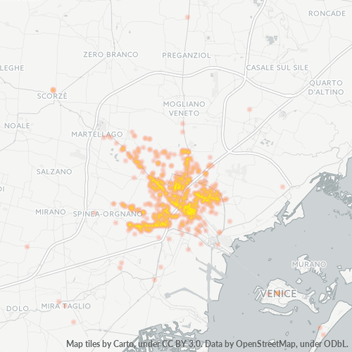 Mappa di calore per cap 30174