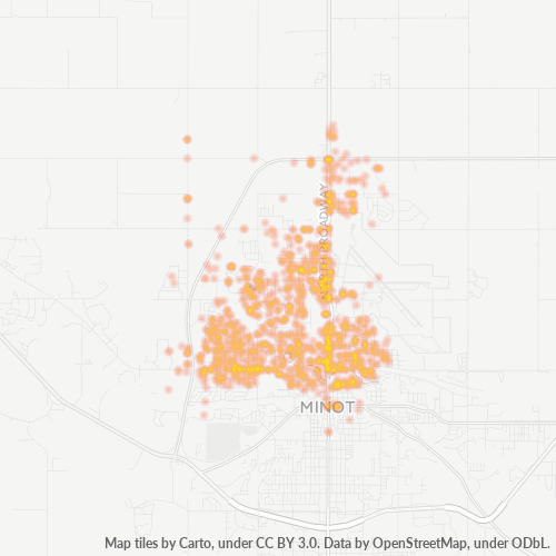 58703 Business Density Heatmap