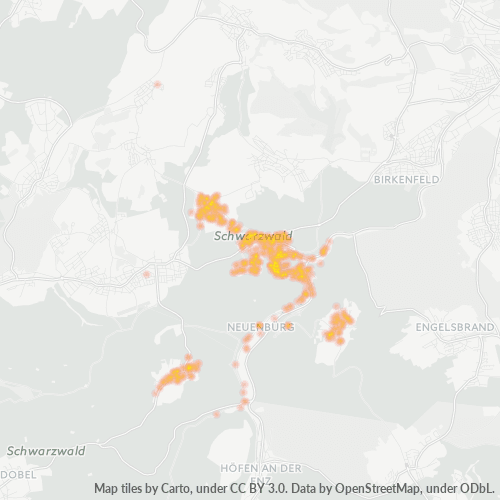 Heatmap für plz 75305