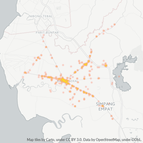 34300 Business Density Heatmap