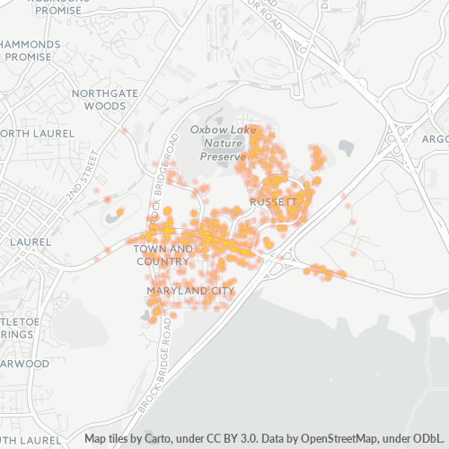 20724 Business Density Heatmap