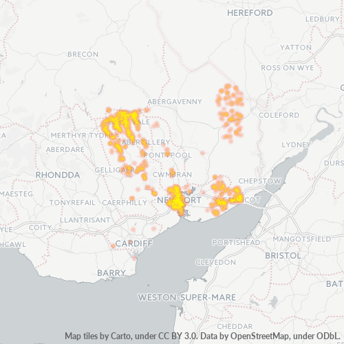 NP2 Business Density Heatmap