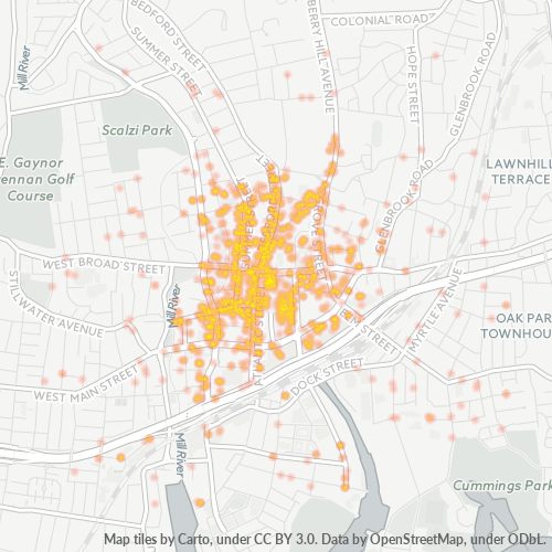 06901 Business Density Heatmap