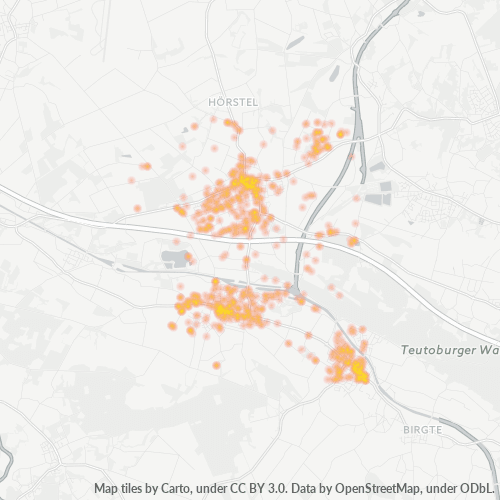 Heatmap für plz 48477