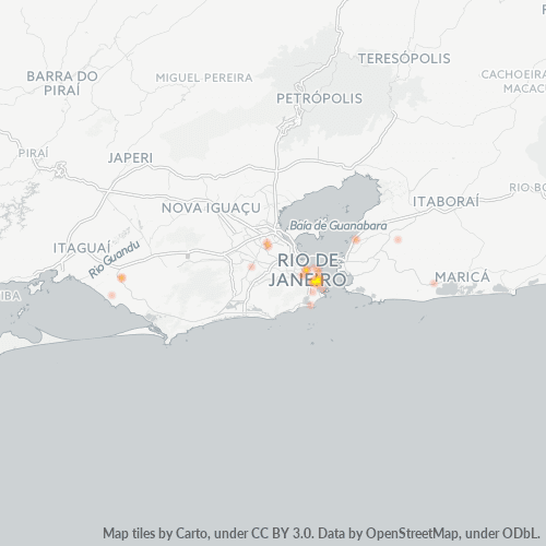 22221-000 Mapa de calor de densidad empresarial
