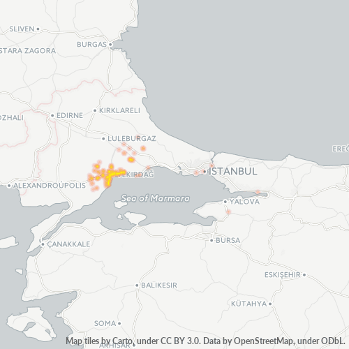 59000 Şirket Yoğunluğu Isı Haritası