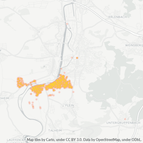 Heatmap für plz 74081
