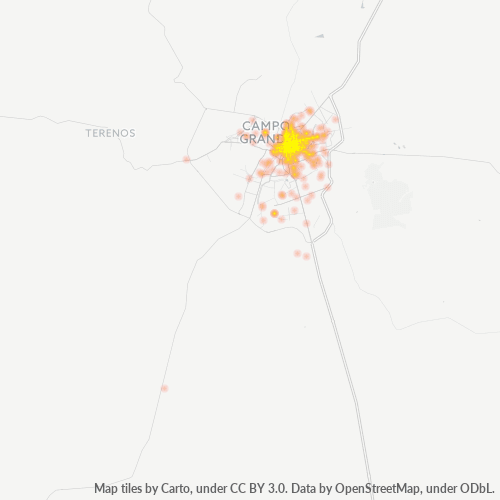 79002-000 Mapa de calor de densidad empresarial