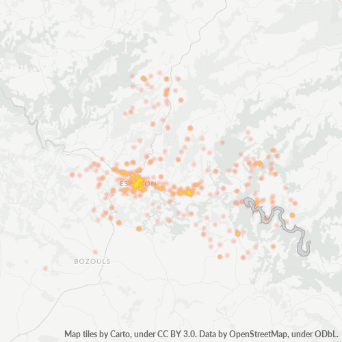 12500 Mapa de densitat de negocis 12500 Mapa de densitat de negocis