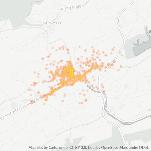 18235 Business Density Heatmap