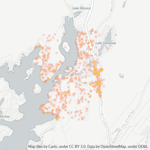 07849 Business Density Heatmap