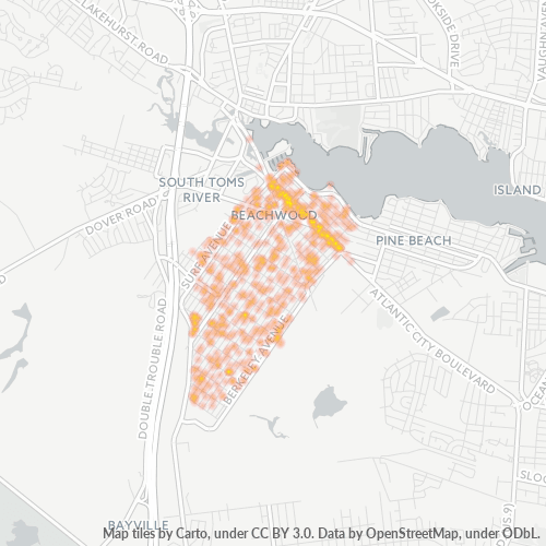 08722 Business Density Heatmap
