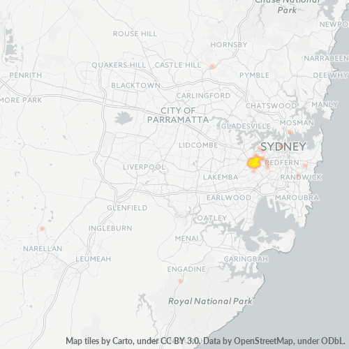 2049 Business Density Heatmap