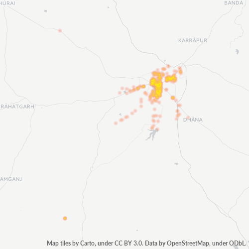 470001 Business Density Heatmap