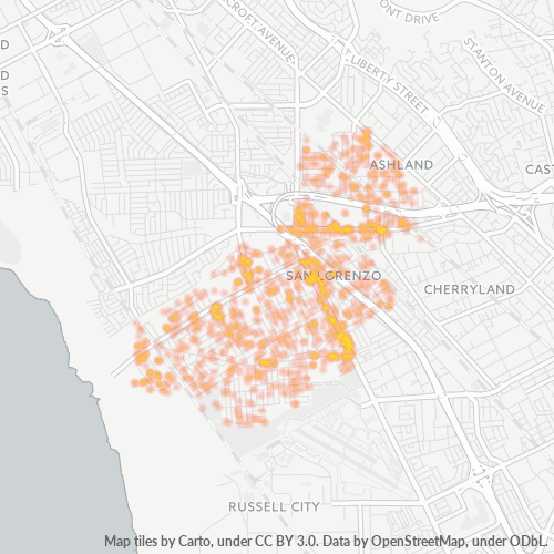 94580 Business Density Heatmap