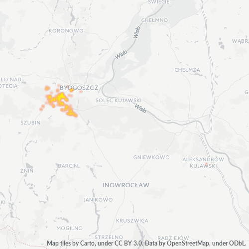 86-005 Mapa intensywności działalności gospodarczej