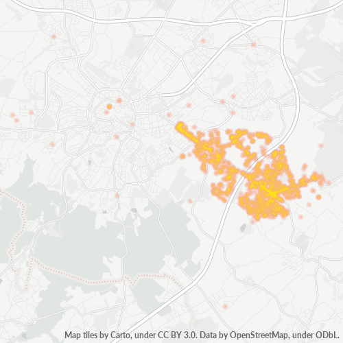 Heatmap für plz 52078