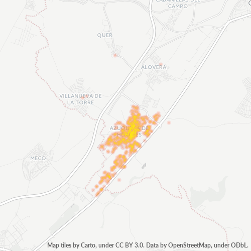 19200 Mapa de densitat de negocis 19200 Mapa de densitat de negocis
