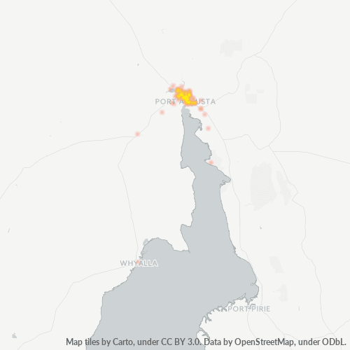 5700 Business Density Heatmap