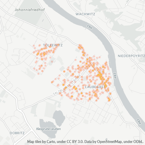 Heatmap für plz 01279
