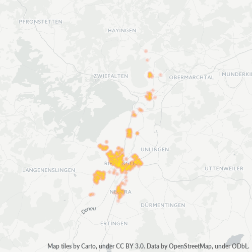 Heatmap für plz 88499