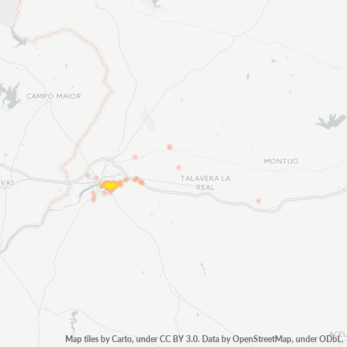 06008 Mapa de calor de densidad empresarial