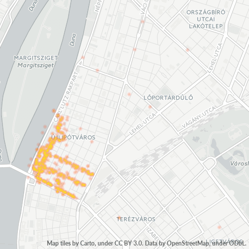 1137 Vállalati sűrűségi térkép