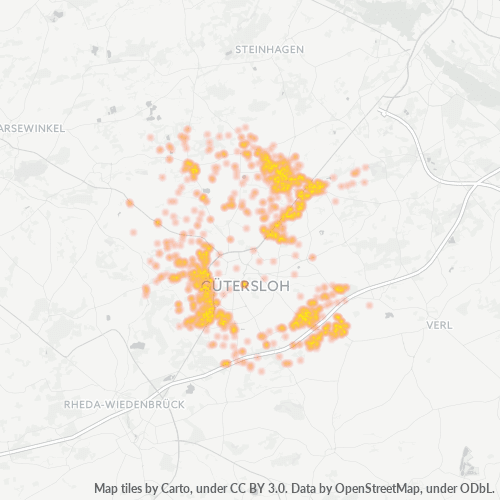 Heatmap für plz 33334