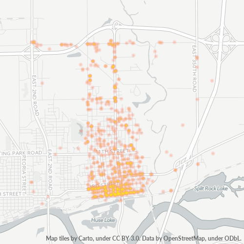 61301 Business Density Heatmap