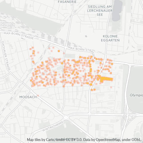 Heatmap für plz 80993