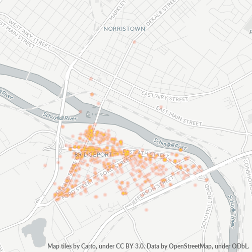 19405 Business Density Heatmap