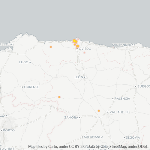 Mapa de calor para código postal 33400
