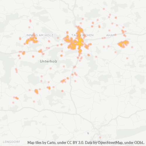 Heatmap für plz 84416