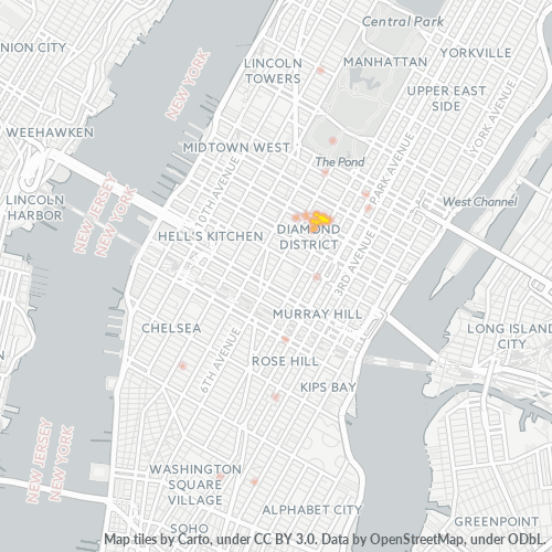 10111 Business Density Heatmap