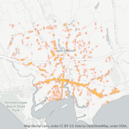 06413 Business Density Heatmap