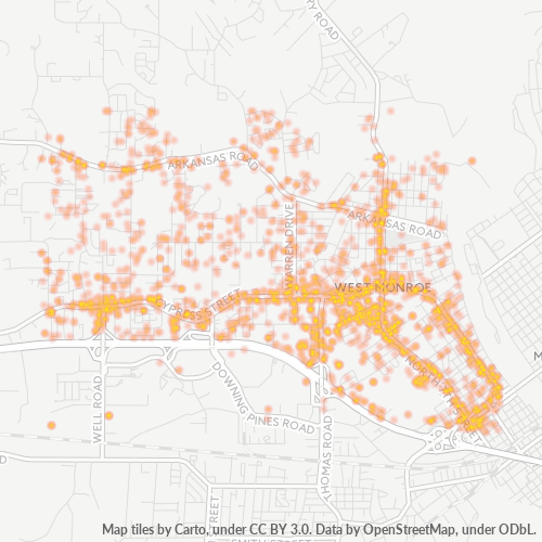 71291 Business Density Heatmap