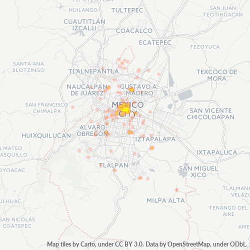 06090 Mapa de calor de densidad empresarial