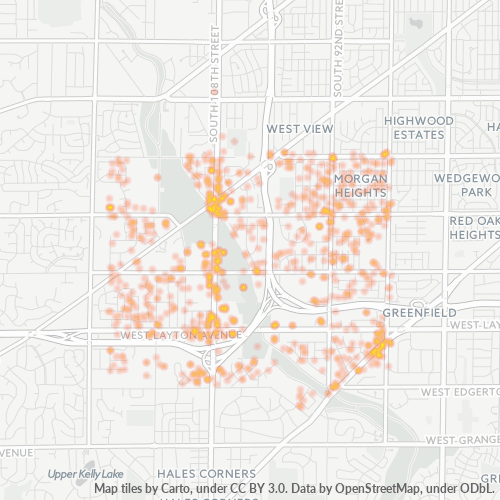 53228 Business Density Heatmap