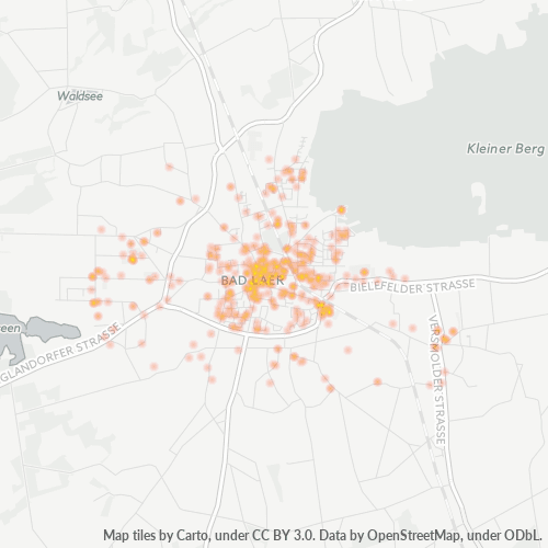 49196 Standortdichte-Heatmap