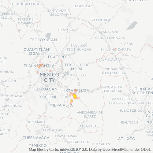 56604 Mapa de calor de densidad empresarial