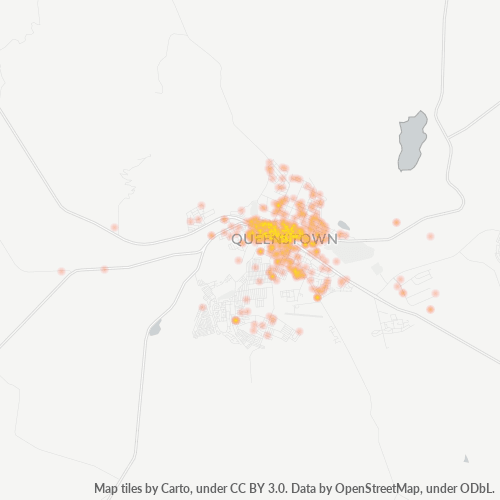 5319 Hittekaart vir Besigheidsdigtheid
