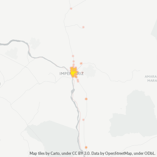 65900-000 Mapa de calor de densidad empresarial