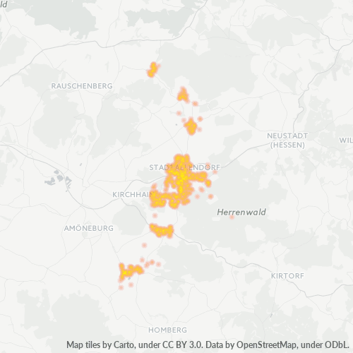 Heatmap für plz 35260