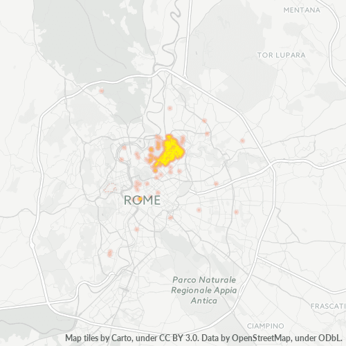 00199 Mappa di concentrazione per la densità di aziende