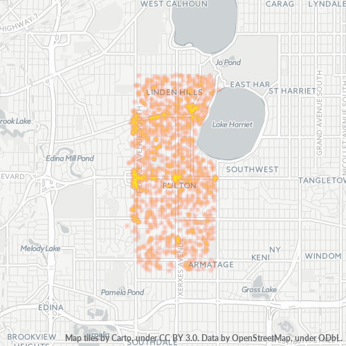 55410 Business Density Heatmap