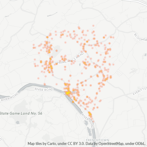 08848 Business Density Heatmap